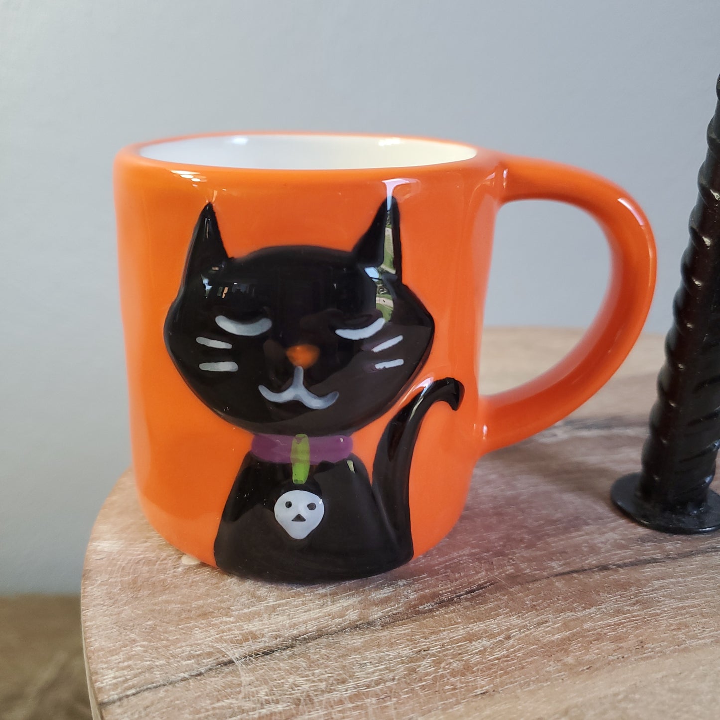 Halloween Mini Mugs- Black Cat, Skeleton, Vampire, and Pumpkin