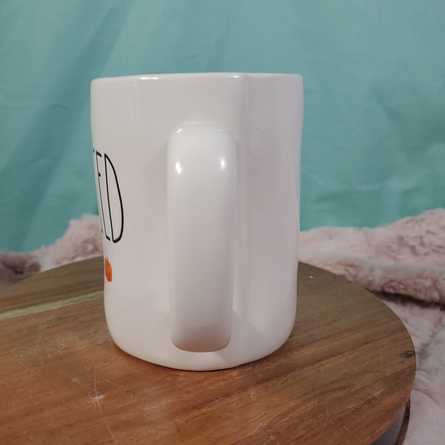 Rae Dunn Fall Coffee Mug "Blessed" - 19.5oz - Tiered Tray Decor and Whipped Top Holder