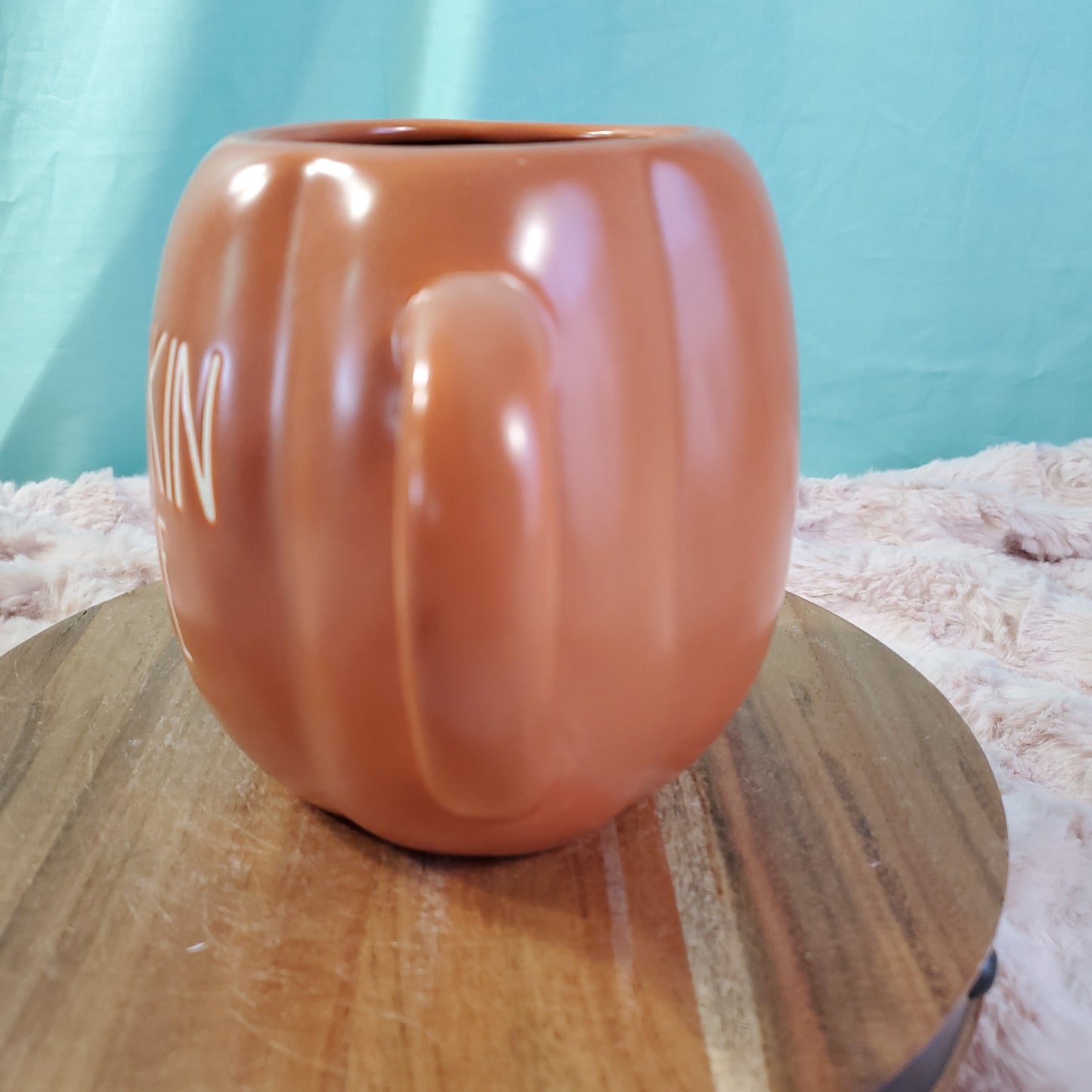 Rae Dunn "PUMPKIN SPICE" Pumpkin Shaped Mug - 18 oz