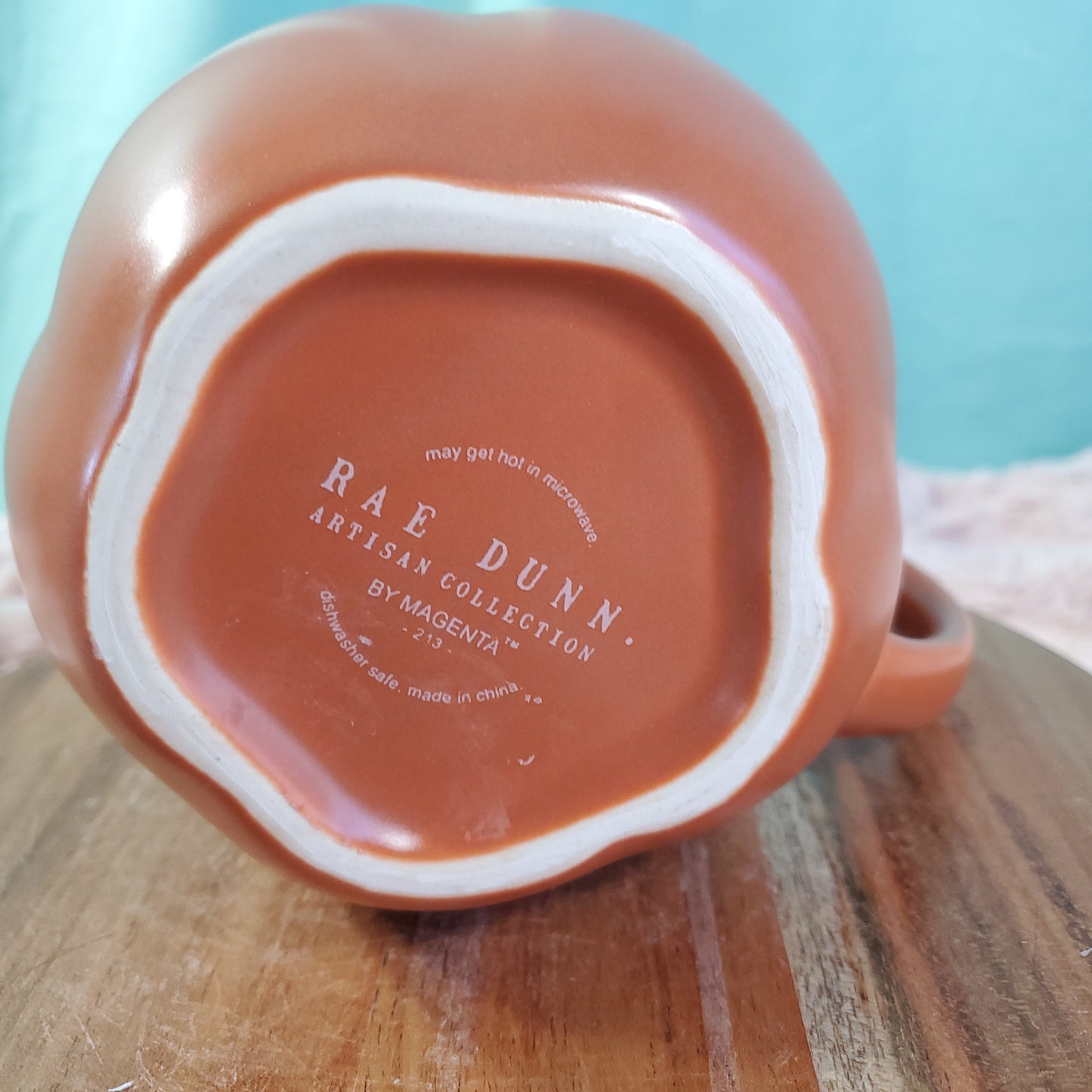 Rae Dunn "PUMPKIN SPICE" Pumpkin Shaped Mug - 18 oz