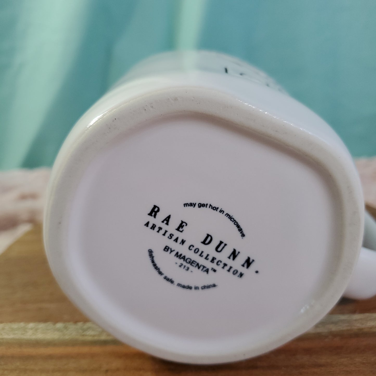 Rae Dunn "Love" Mug with Hand Drawn Heart Outline - 19.5 oz