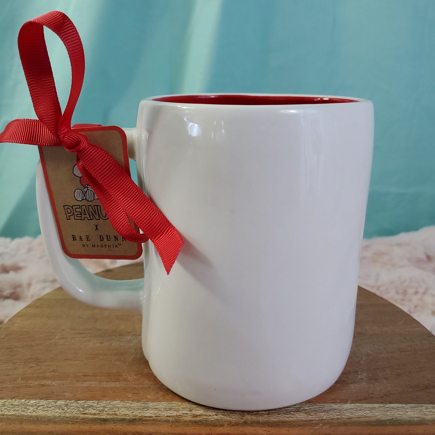 Rae Dunn Valentine's Day Snoopy Mug - "LOVED" - 19.5 oz