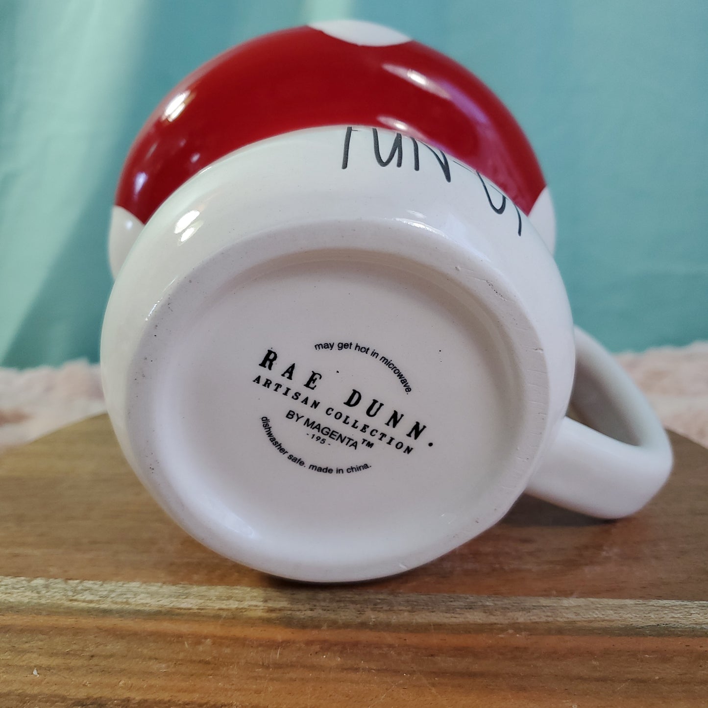 Rae Dunn "I'm a Fungi" Mushroom Shaped Mug - 12 oz