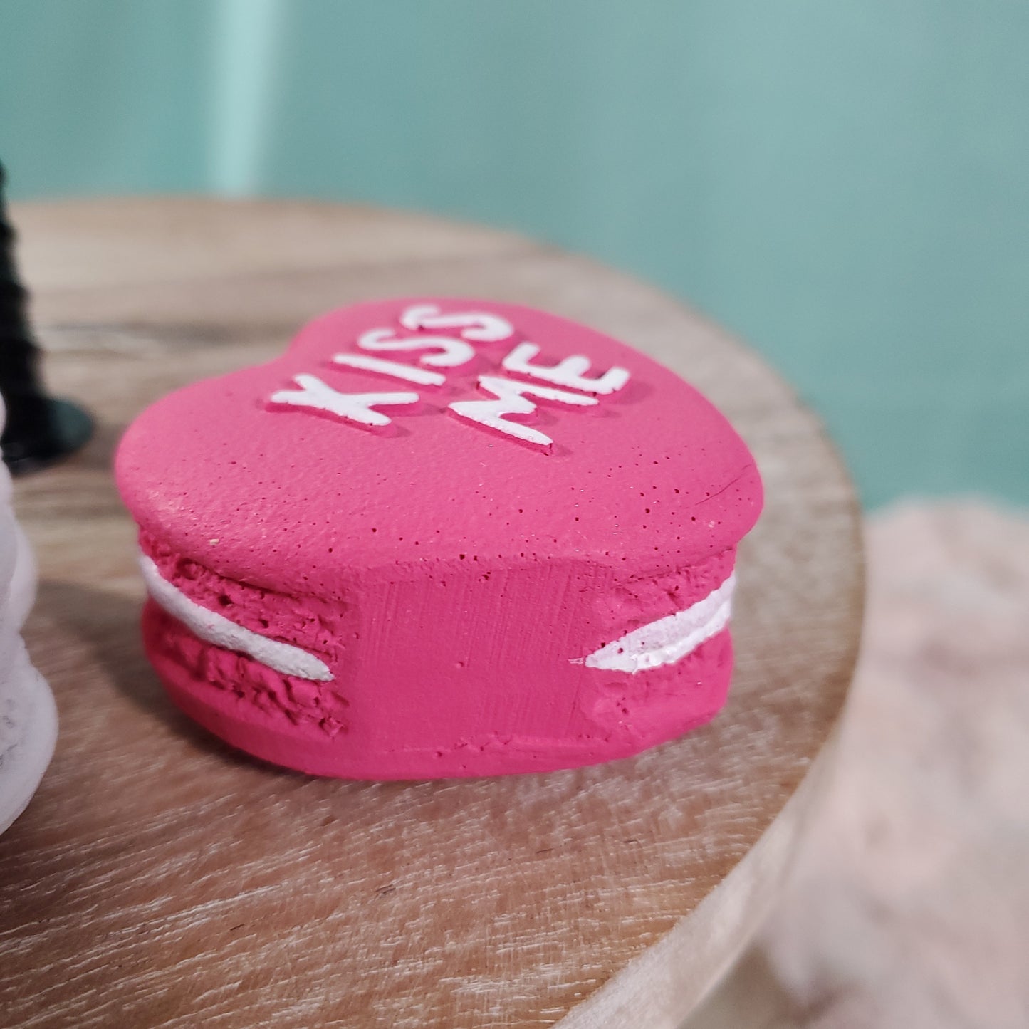 Cupcakes and Cashmere Valentine's Day Faux Conversation Heart Styled Macaroons - Set of 6