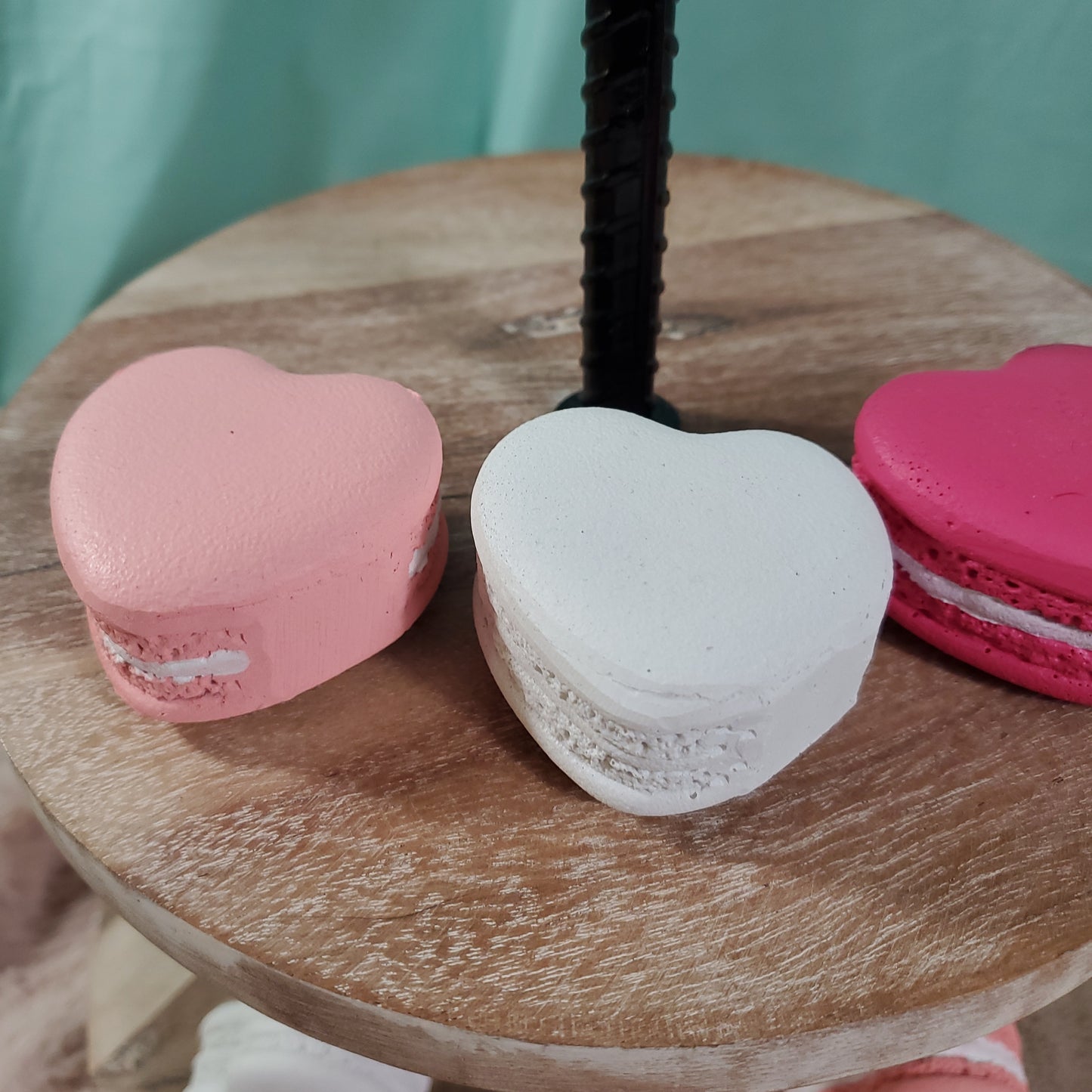 Cupcakes and Cashmere Valentine's Day Faux Conversation Heart Styled Macaroons - Set of 6