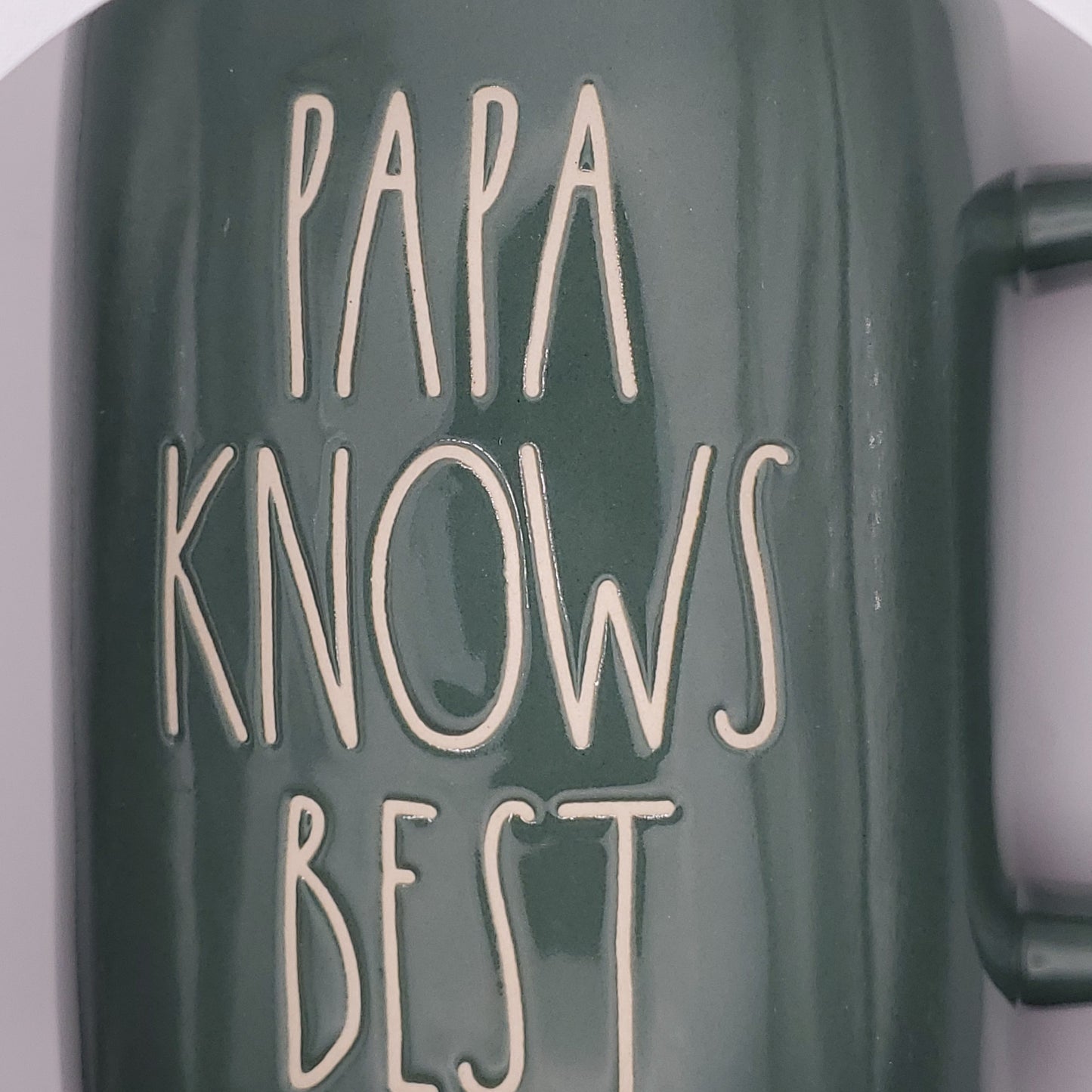 Rae Dunn Papa Knows Best Mug
