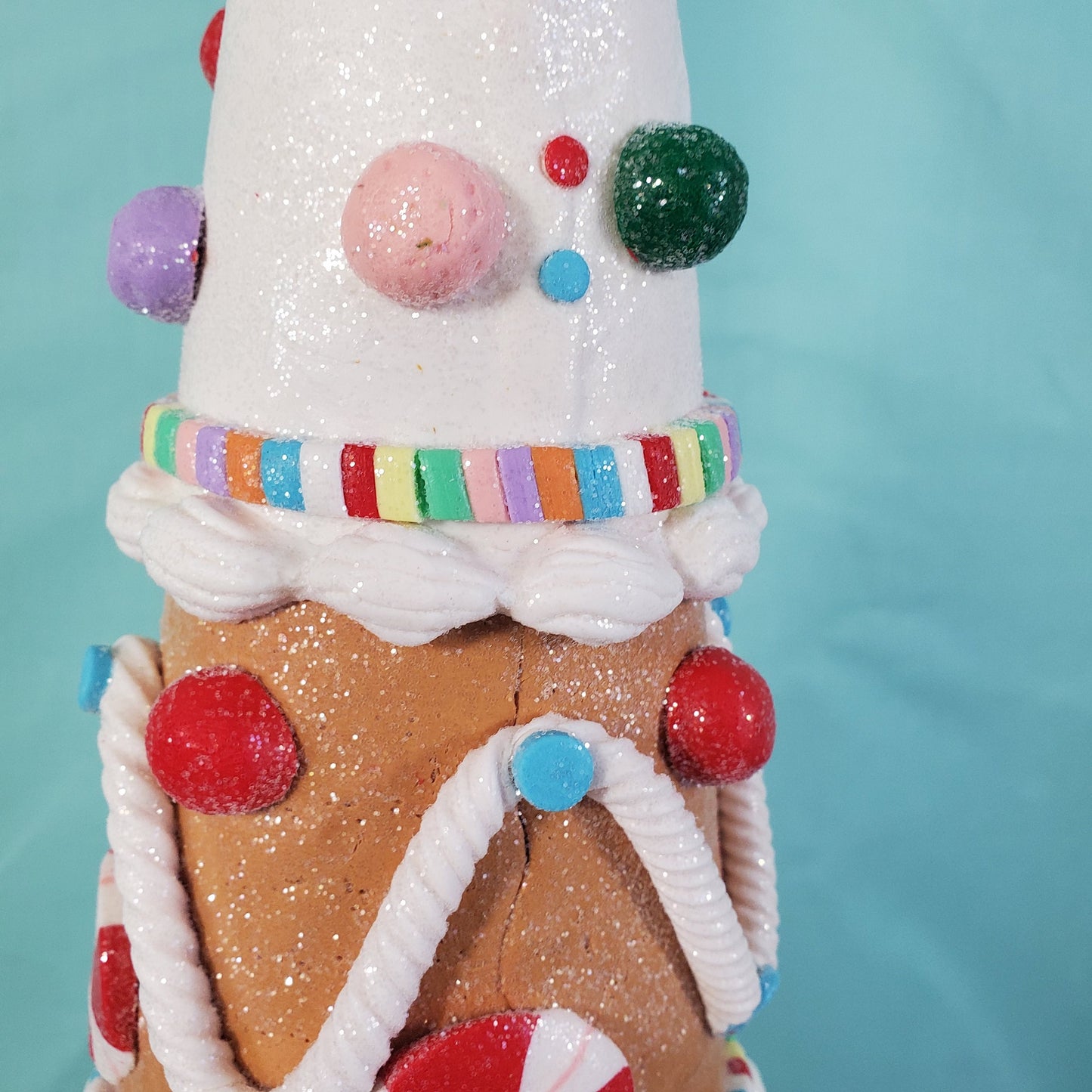 Cupcakes and Cashmere 27" Gingerbread Claydough Christmas Tree with Sweet Decorations