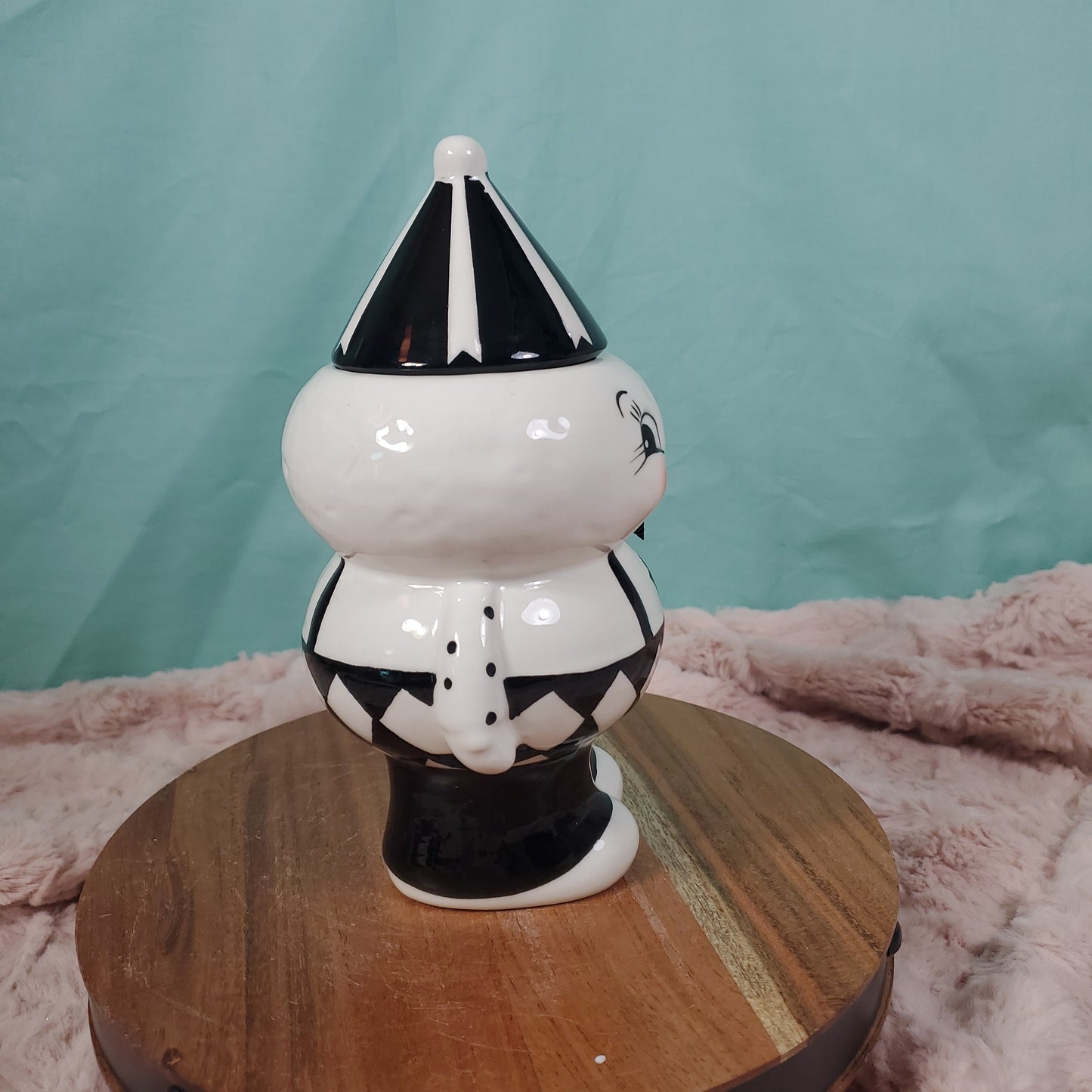 Johanna Parker Laughing Luna Moon Mug with Carnival Tent Topper - Unique Holiday Decor