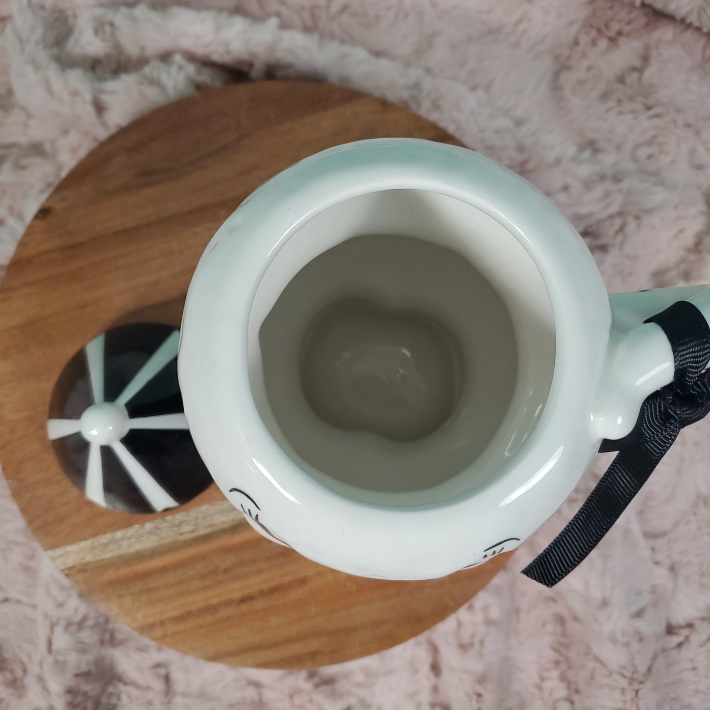 Johanna Parker Laughing Luna Moon Mug with Carnival Tent Topper - Unique Holiday Decor