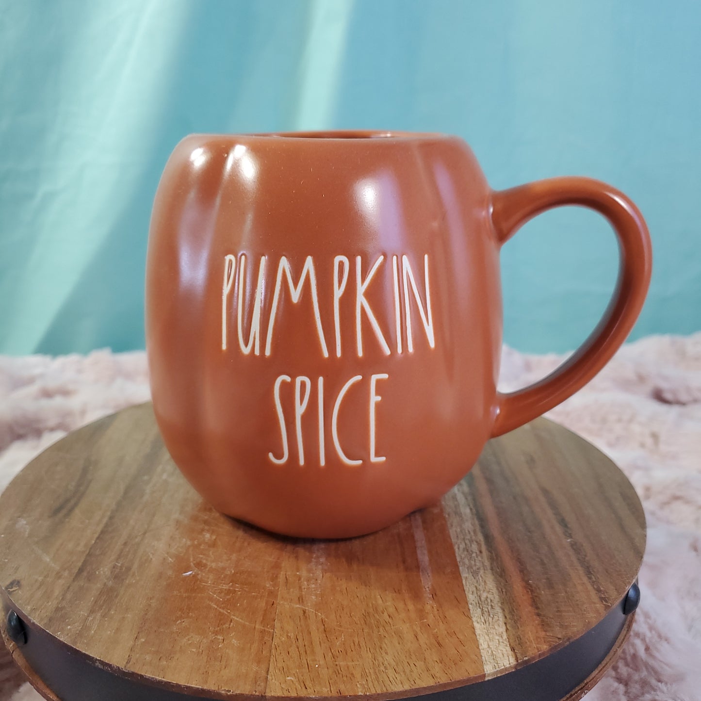 Rae Dunn "PUMPKIN SPICE" Pumpkin Shaped Mug - 18 oz
