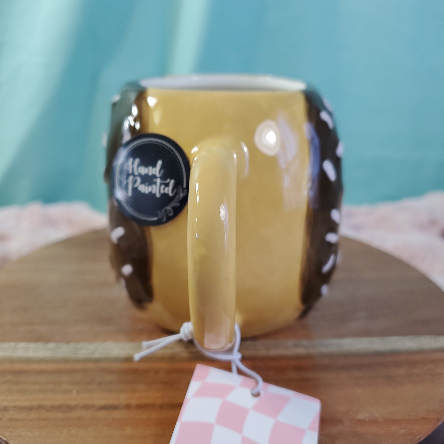 Sheffield Home Frosted Donut Shaped Mug - 10 oz, Hand-Painted