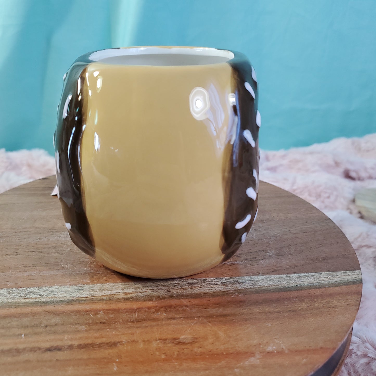 Sheffield Home Frosted Donut Shaped Mug - 10 oz, Hand-Painted