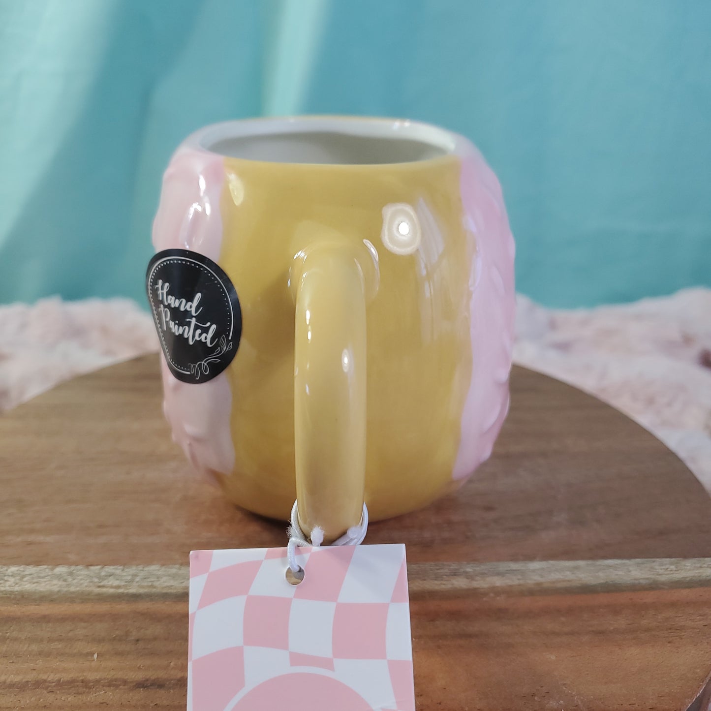 Sheffield Home Frosted Donut Shaped Mug - 10 oz, Hand-Painted