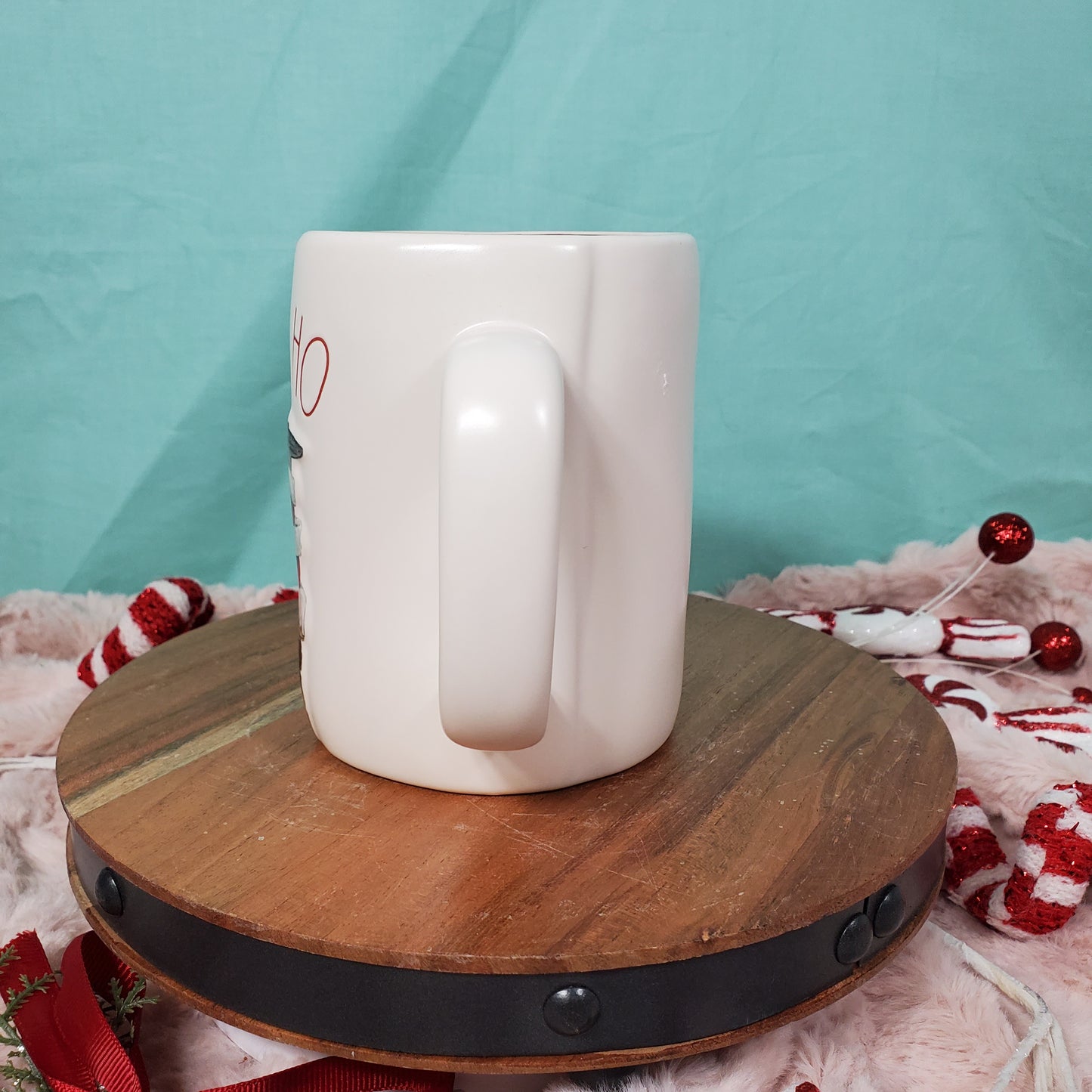 Rae Dunn 'Ho Ho Ho' Santa Feet Mug - Matte White, 19.5 oz