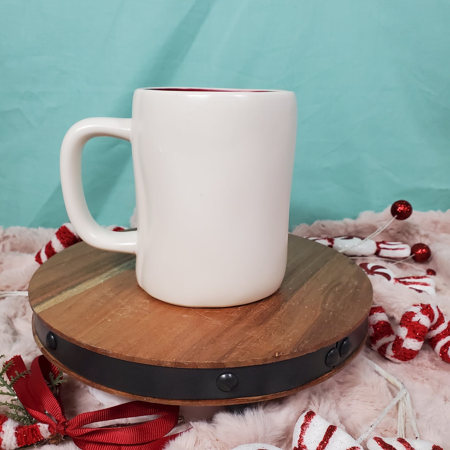 Rae Dunn 'Ho Ho Ho' Santa Feet Mug - Matte White, 19.5 oz