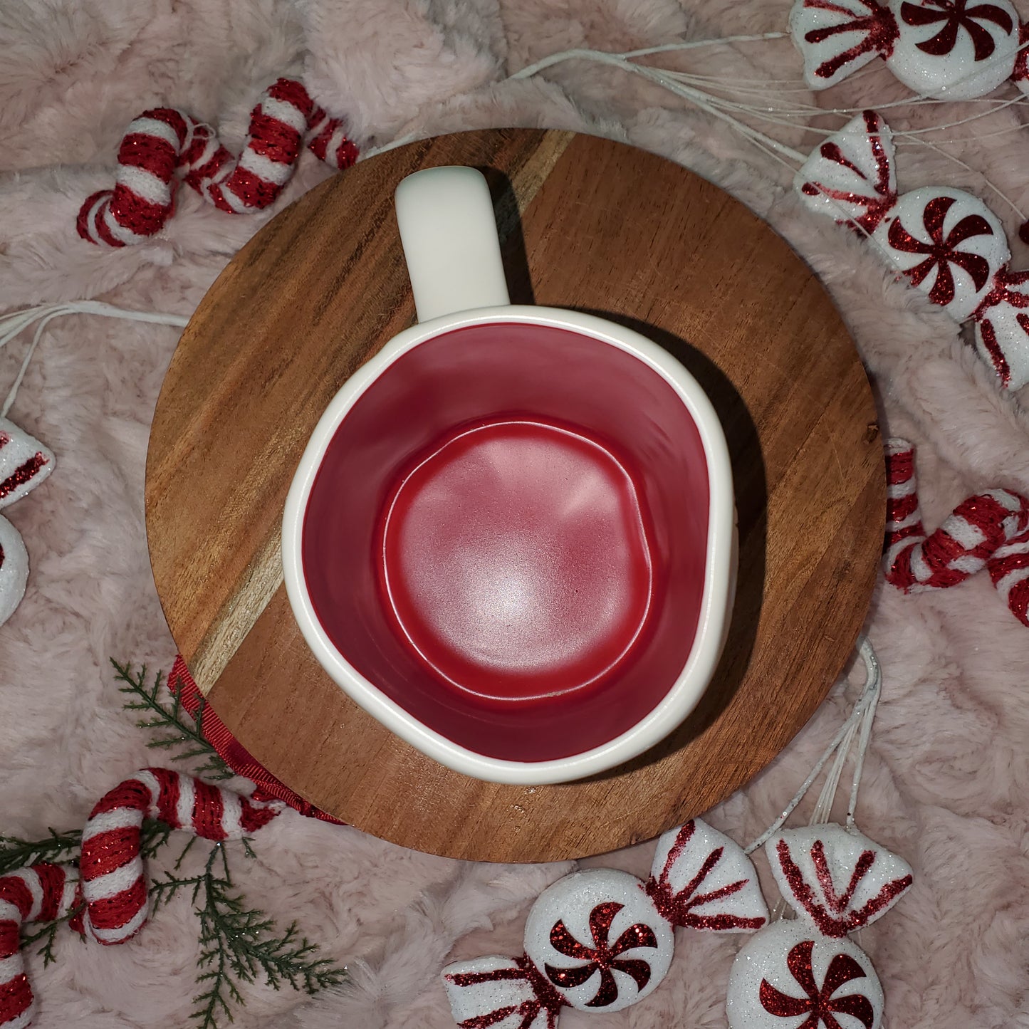 Rae Dunn 'Ho Ho Ho' Santa Feet Mug - Matte White, 19.5 oz