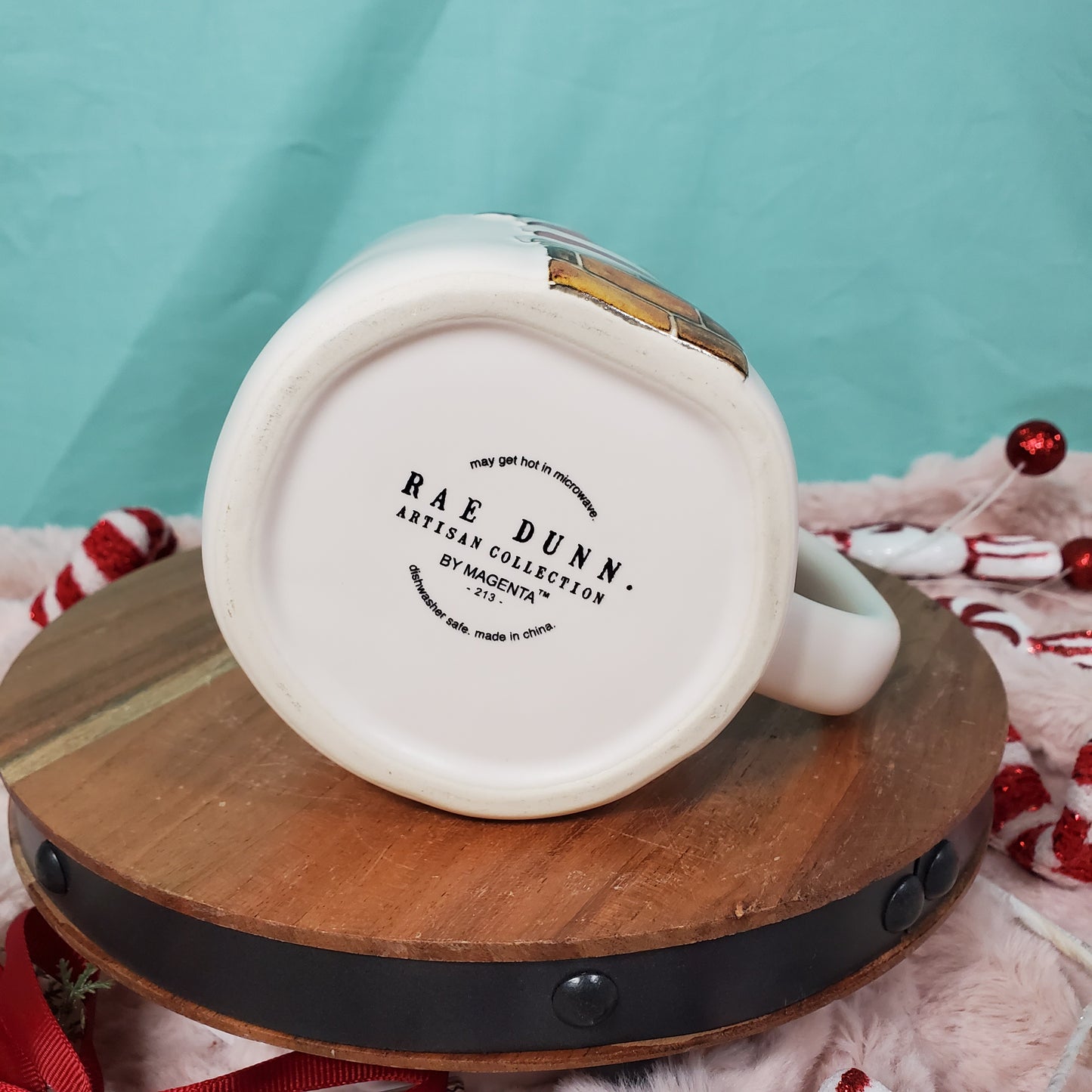 Rae Dunn 'Ho Ho Ho' Santa Feet Mug - Matte White, 19.5 oz