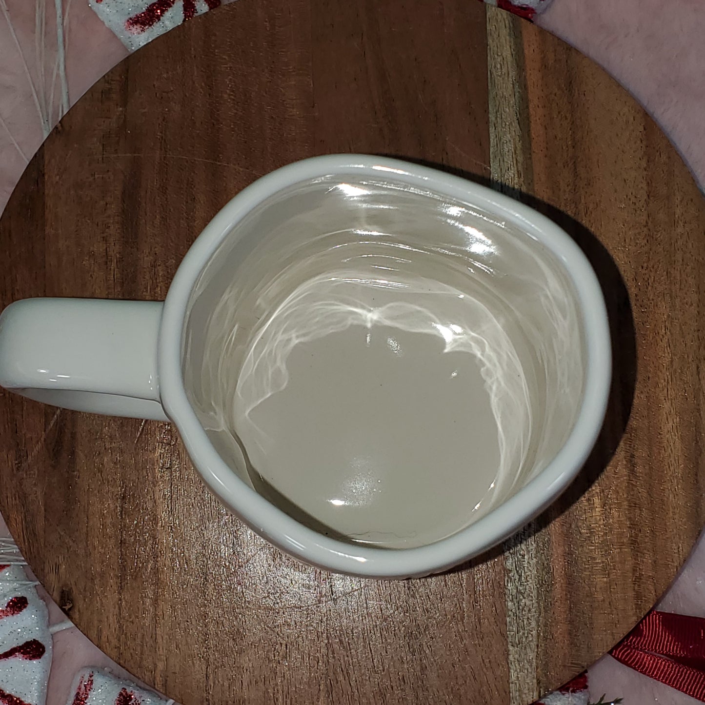 Rae Dunn Christmas Mug - All MAMA Wants Is A Silent Night - glossy white mug