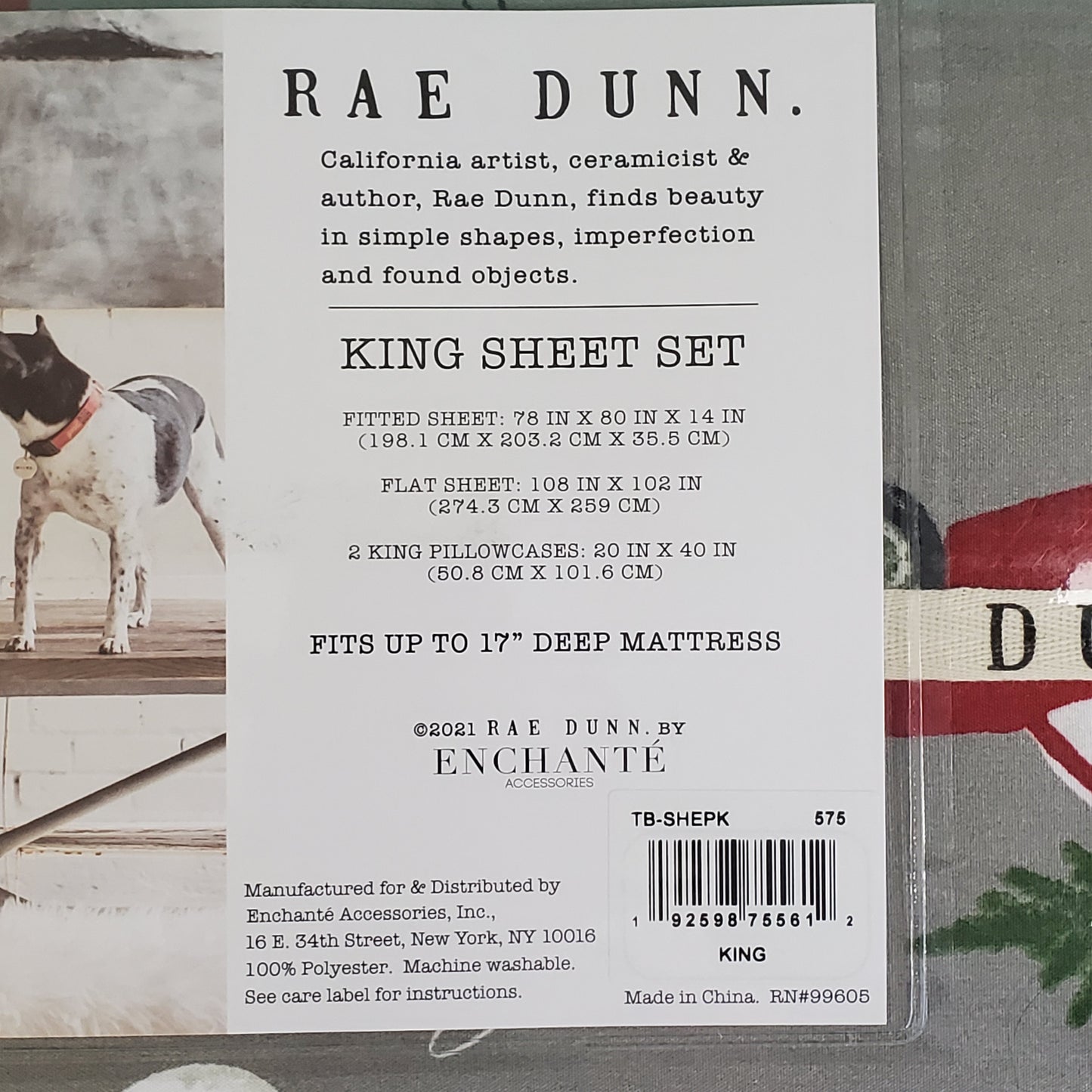 Rae Dunn Christmas Sheets - MERRY, Grey with Red Cars and Snowmen
